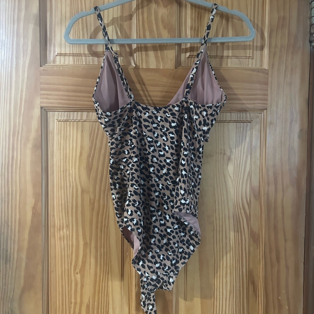 Aerie Leopard Print One-Piece Swimsuit - Picture 5 of 5